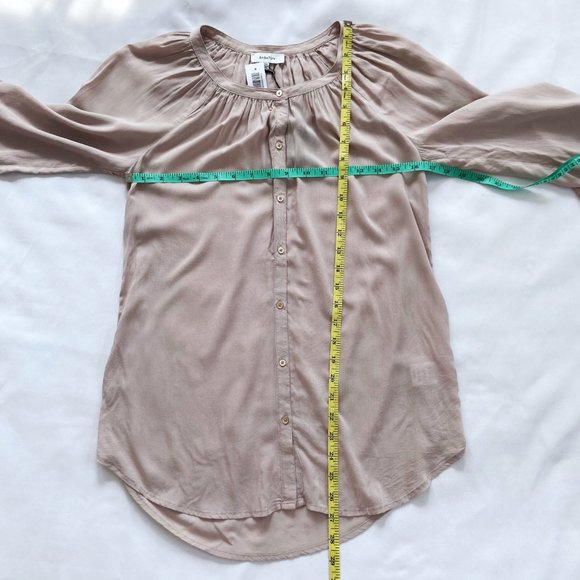 NWT Aritzia Babaton Darby Gathered Tunic Blouse in Cairo Dusty Pink XXS - Picture 9 of 9